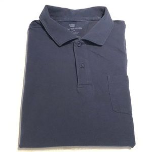 Mack Weldon men’s blue  vesper polo shirt large